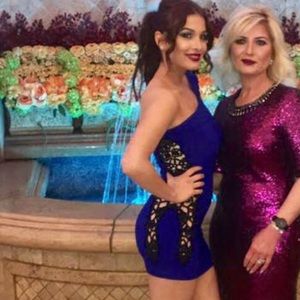 Sexy royal blue dress